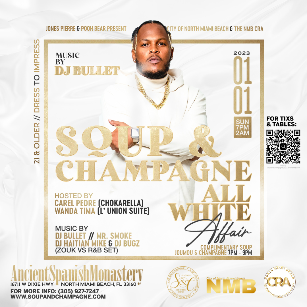 Soup and Champagne All White Affair 2023 at Ancient Spanish Monastery - North Miami Beach - January 1 (2)